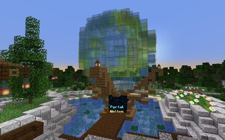 Wand mit Warp-Schildern