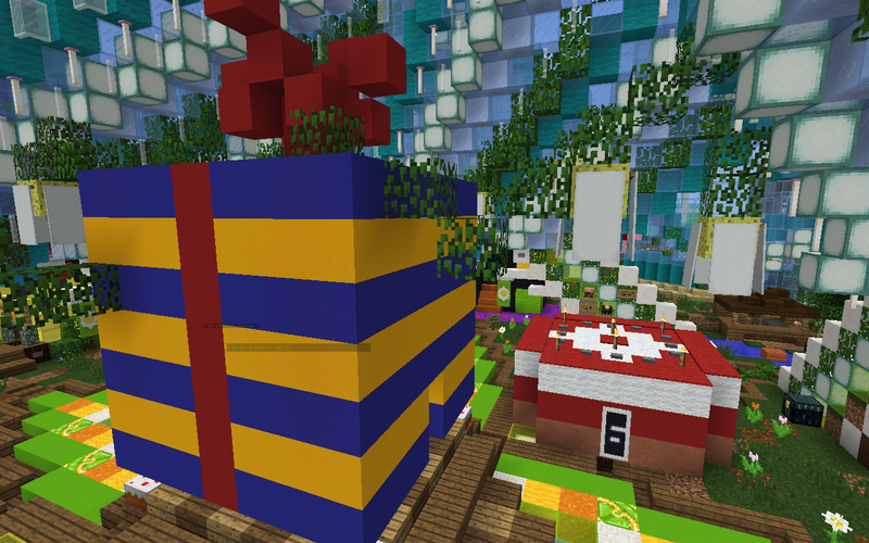 Geburtstagsgeschenk am Spawn