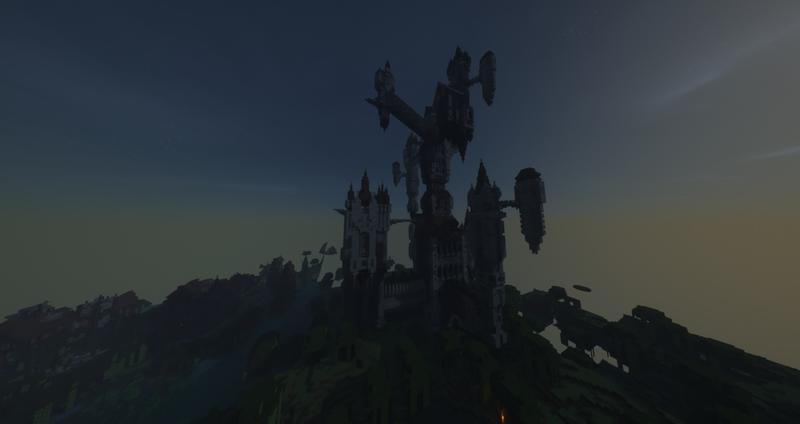 Schloss Sylavnien bei Nacht