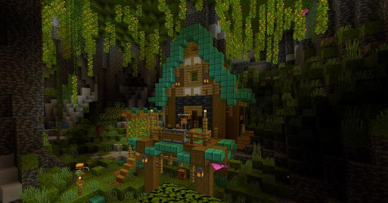 Wildnis-Warp in einer Höhle